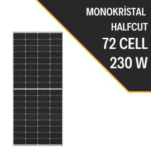 230W Half-Cut Monocrystalline Solar Panel