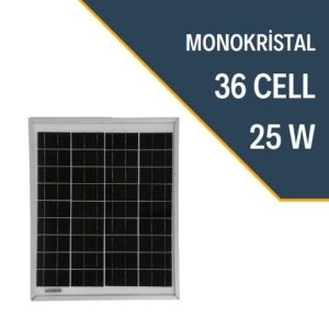 25W Monocrystalline Solar Panel