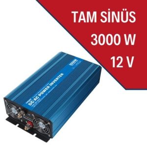 3000W 12V Pure Sine Wave Inverter – 6000W Surge | Multi-Protection | High Efficiency