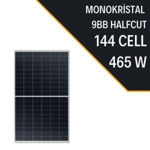 465W Half-Cut Monocrystalline Solar Panel